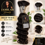 Jamilah Beauty Boho Braids Curly Bulk Hair – Natural Black - Image 2