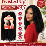 Spring Twist Hair Twisted Up 3X Spring Twist Pre-Looped Braiding Hair – Natural Protective Style