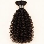 Jamilah Beauty Boho Braids Curly Bulk Hair – Natural Black - Image 4